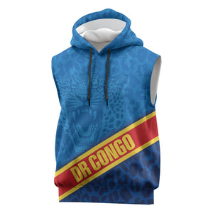 DR Congo Basketball Custom Sleeveless Hoodie 2026 Go Leopards