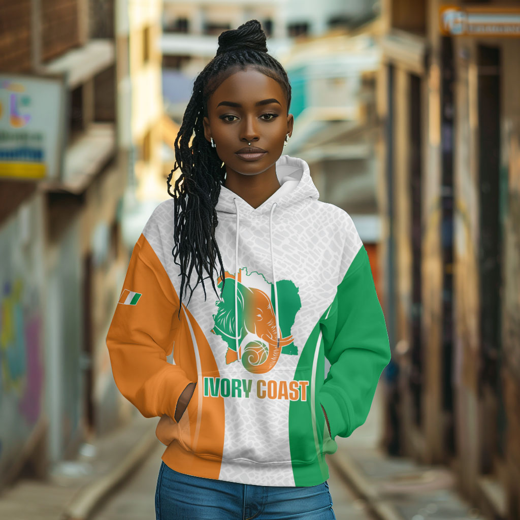 Ivory Coast Basketball Custom Hoodie 2026 Allez Les Elephants