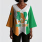 Ivory Coast Basketball Custom Kimono Sleeve Blouse 2026 Allez Les Elephants