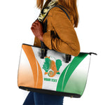 Ivory Coast Basketball Custom Leather Tote Bag 2026 Allez Les Elephants