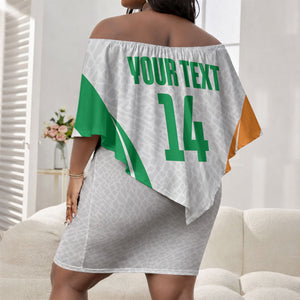 Ivory Coast Basketball Custom Off Shoulder Short Dress 2026 Allez Les Elephants