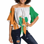 Ivory Coast Basketball Custom Off Shoulder Wrap Waist Top 2026 Allez Les Elephants
