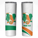 Ivory Coast Basketball Custom Skinny Tumbler 2026 Allez Les Elephants