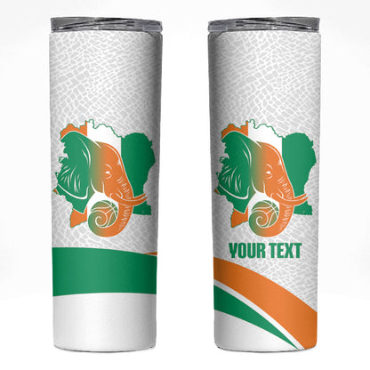 Ivory Coast Basketball Custom Skinny Tumbler 2026 Allez Les Elephants