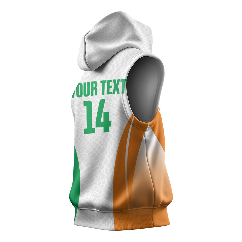 Ivory Coast Basketball Custom Sleeveless Hoodie 2026 Allez Les Elephants