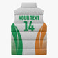 Ivory Coast Basketball Custom Sleeveless Puffer Jacket 2026 Allez Les Elephants
