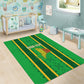 Mali Basketball Custom Area Rug Mud Cloth Bogolan Pattern