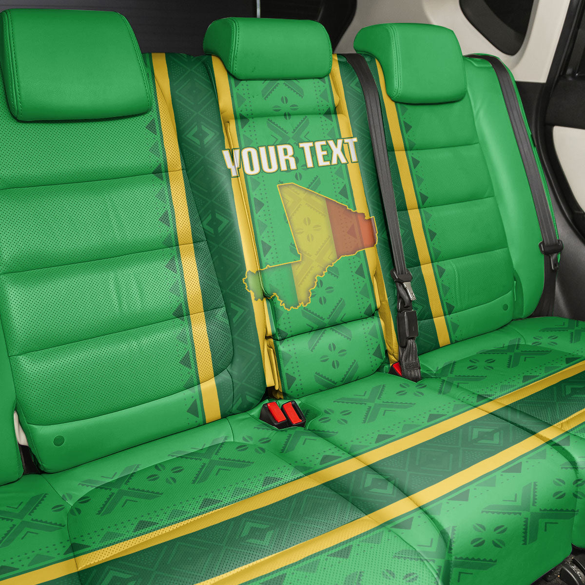 Mali Basketball Custom Back Car Seat Cover Mud Cloth Bogolan Pattern