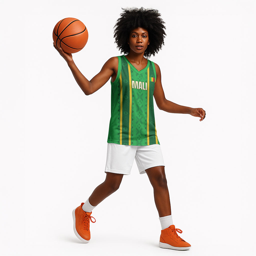 Mali Basketball Custom Basketball Jersey Mud Cloth Bogolan Pattern