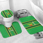 Mali Basketball Custom Bathroom Set Mud Cloth Bogolan Pattern