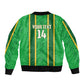 Mali Basketball Custom Bomber Jacket Mud Cloth Bogolan Pattern
