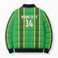Mali Basketball Custom Bomber Puffer Jacket Mud Cloth Bogolan Pattern