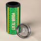 Mali Basketball Custom 4 in 1 Can Cooler Tumbler Mud Cloth Bogolan Pattern