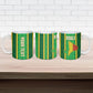 Mali Basketball Custom Ceramic Mug Mud Cloth Bogolan Pattern
