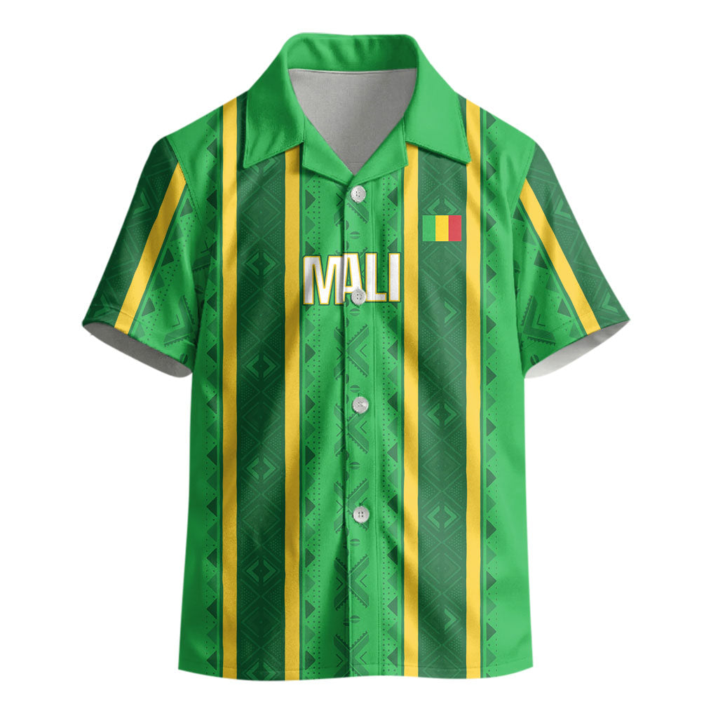 Mali Basketball Custom Kid Hawaiian Shirt Mud Cloth Bogolan Pattern