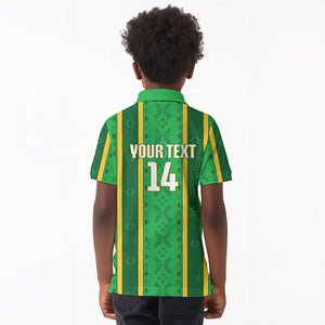 Mali Basketball Custom Kid Polo Shirt Mud Cloth Bogolan Pattern