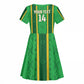 Mali Basketball Custom Kid Short Sleeve Dress Mud Cloth Bogolan Pattern