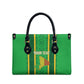 Mali Basketball Custom Leather Bag Mud Cloth Bogolan Pattern