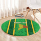 Mali Basketball Custom Round Carpet Mud Cloth Bogolan Pattern