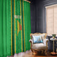 Mali Basketball Custom Window Curtain Mud Cloth Bogolan Pattern