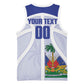 Haiti Basketball Custom Basketball Jersey Ayiti Coat Of Arms White Sporty Style