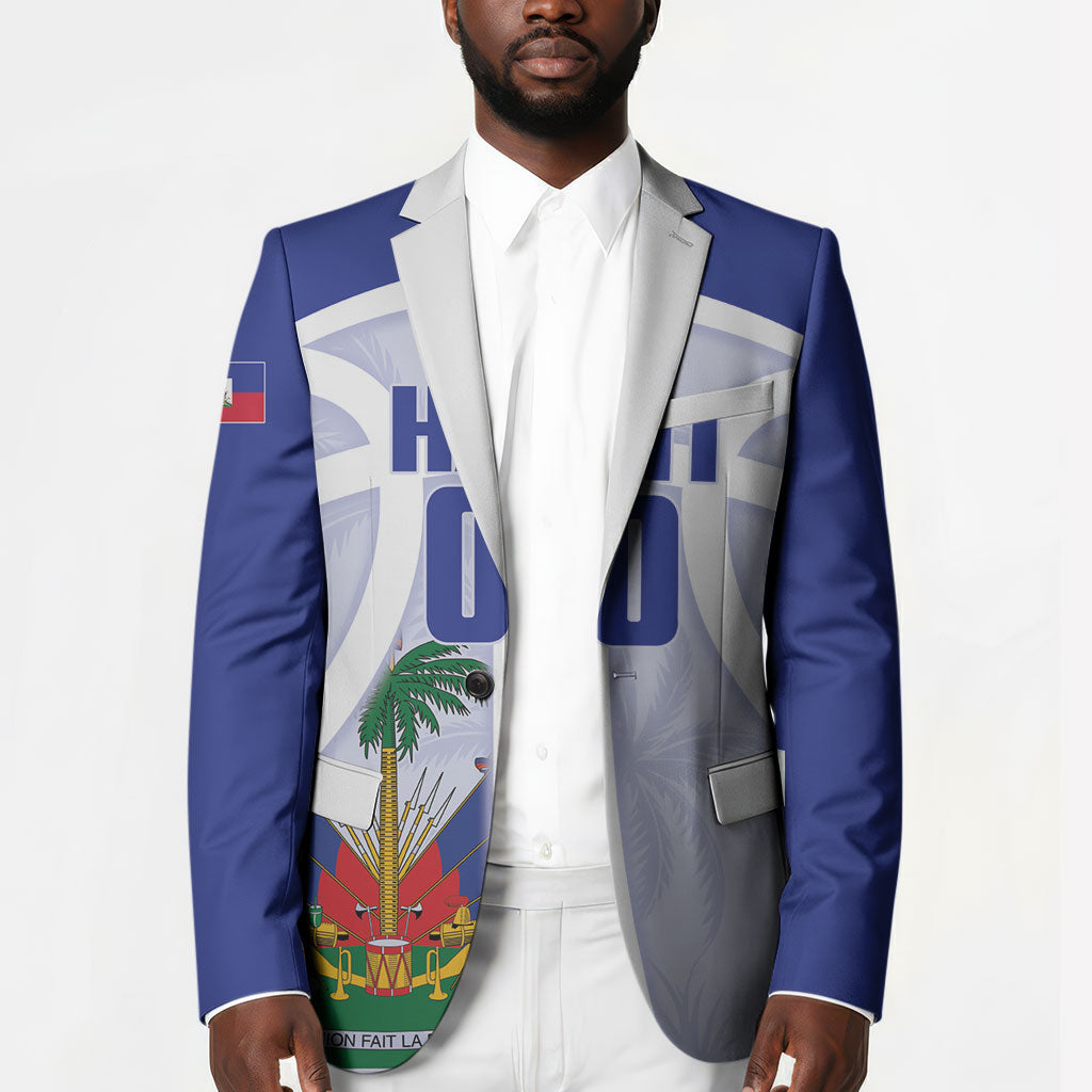 Haiti Basketball Custom Blazer Ayiti Coat Of Arms White Sporty Style