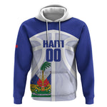 Haiti Basketball Custom Hoodie Ayiti Coat Of Arms White Sporty Style