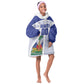 Haiti Basketball Custom Kid Wearable Blanket Hoodie Ayiti Coat Of Arms White Sporty Style