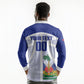 Haiti Basketball Custom Long Sleeve Polo Shirt Ayiti Coat Of Arms White Sporty Style