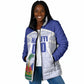Haiti Basketball Custom Padded Jacket Ayiti Coat Of Arms White Sporty Style