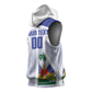 Haiti Basketball Custom Sleeveless Hoodie Ayiti Coat Of Arms White Sporty Style