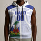 Haiti Basketball Custom Sleeveless Hoodie Ayiti Coat Of Arms White Sporty Style