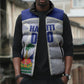 Haiti Basketball Custom Sleeveless Puffer Jacket Ayiti Coat Of Arms White Sporty Style