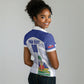 Haiti Basketball Custom Women Polo Shirt Ayiti Coat Of Arms White Sporty Style
