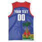 Haiti Basketball Custom Basketball Jersey Ayiti Coat Of Arms Blue Sporty Style