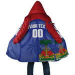 Haiti Basketball Custom Cloak Ayiti Coat Of Arms Blue Sporty Style
