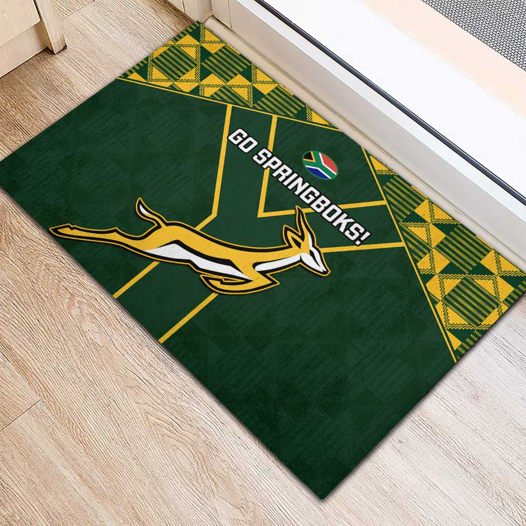 South Africa Rugby Rubber Doormat Go Champions Springboks
