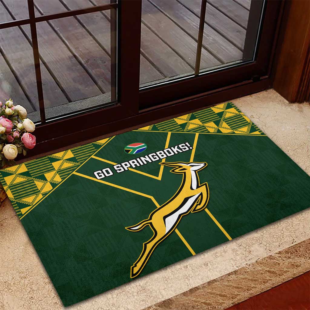 South Africa Rugby Rubber Doormat Go Champions Springboks