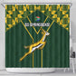South Africa Rugby Shower Curtain Go Champions Springboks