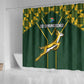 South Africa Rugby Shower Curtain Go Champions Springboks
