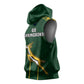 South Africa Rugby Sleeveless Hoodie Go Champions Springboks - African Pride