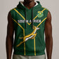South Africa Rugby Sleeveless Hoodie Go Champions Springboks - African Pride