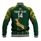 Custom South Africa Rugby Baseball Jacket Go Champions Springboks LT14