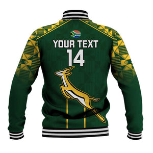 Custom South Africa Rugby Baseball Jacket Go Champions Springboks LT14