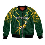 Custom South Africa Rugby Bomber Jacket Go Champions Springboks
