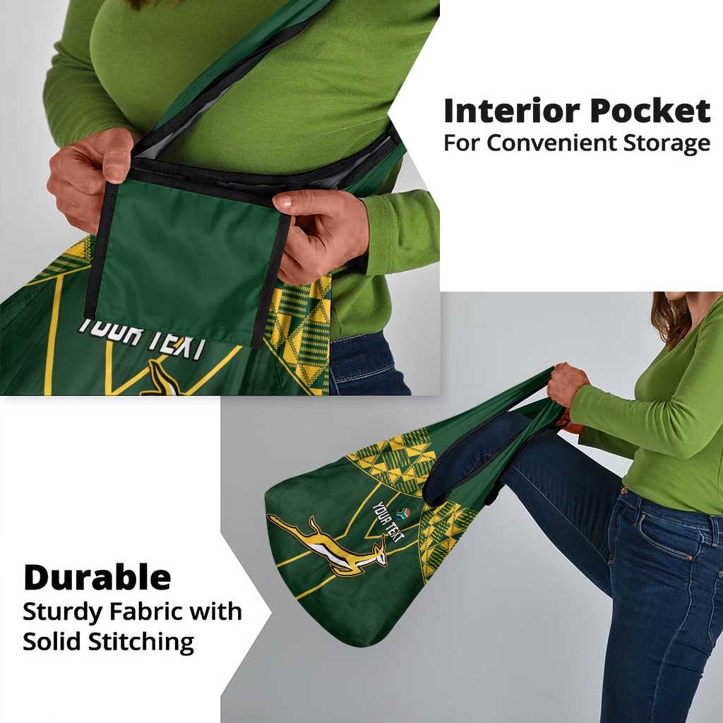 Custom South Africa Rugby Grocery Bag Go Champions Springboks
