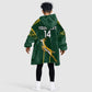 Custom South Africa Rugby KId Wearable Blanket Hoodie Go Champions Springboks
