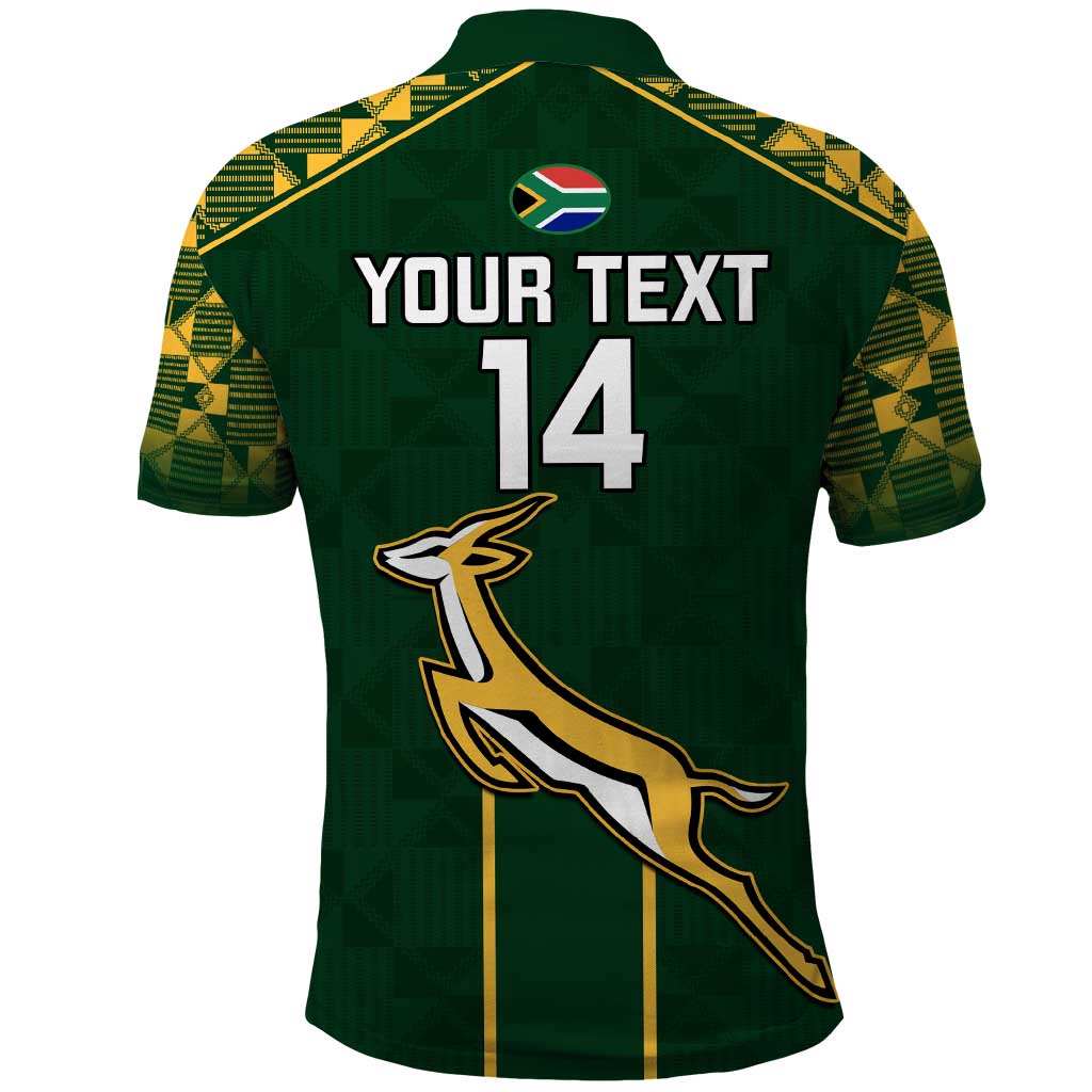 Custom South Africa Rugby Polo Shirt Go Champions Springboks