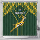 Custom South Africa Rugby Shower Curtain Go Champions Springboks