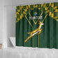Custom South Africa Rugby Shower Curtain Go Champions Springboks